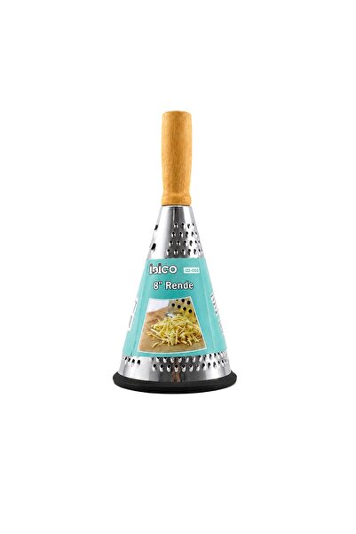 YerliÇöpPoşeti Huni Model Rende - 3 Sections - Stainless Steel - Wooden Bambo...