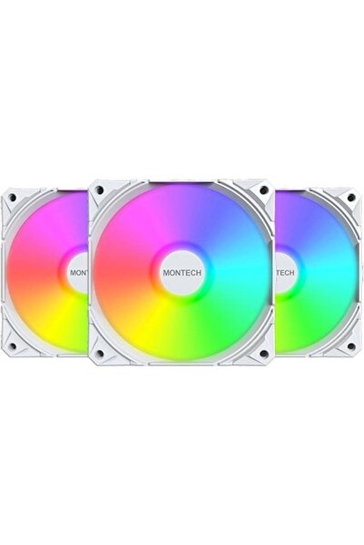 MONTECH E28 PWM ARGB 120mm Ανεμιστήρας, Σετ 3 τεμαχίων (για επάνω και κάτω μέ...