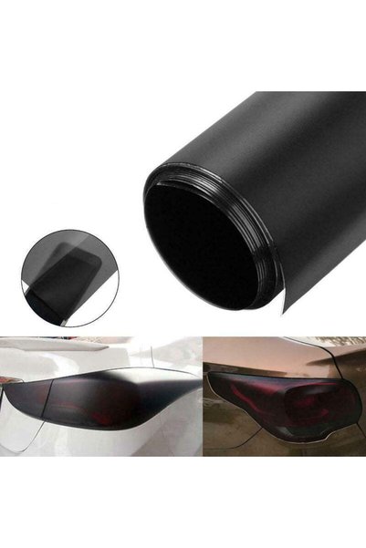 Carsun Αυτοκόλλητη Μεμβράνη Προβολέων Αυτοκινήτου - Μαύρη