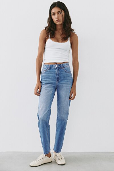 Pull & Bear Yüksek bel slim fit jean