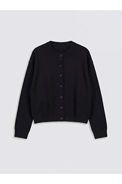LC Waikiki Cardigan tricotat pentru fete cu guler rotund