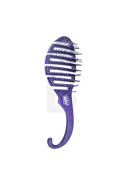 Wet Brush Perie de păr descurcătoare pentru duș, mov cu sclipici