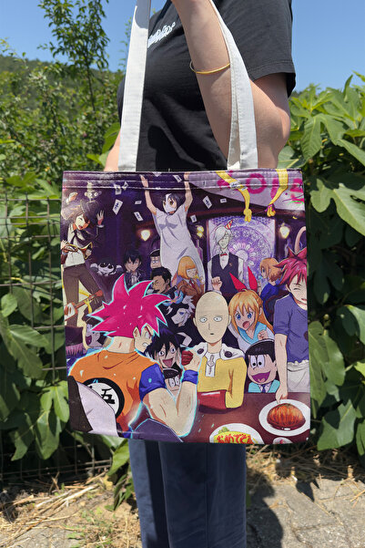 ZipZap Death Parade V2 Summer Winter Double-Sided Canvas Printing Tote Bag An...