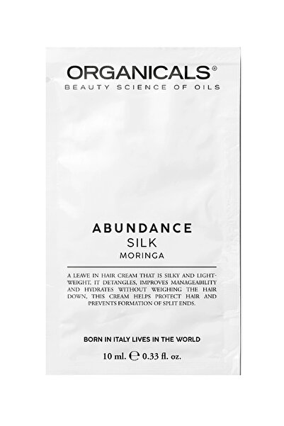 Organicals ABUNDANCE Loțiune de mătase Tratament fără clătire cu Moringa 10 ml