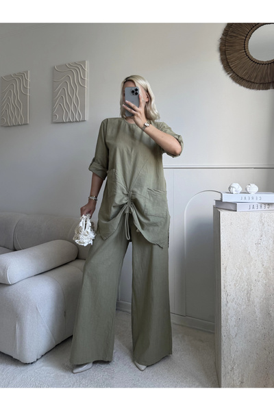 SUMEF Khaki 100% Cotton Organic Fabric Standard Size 38/48 Compatible Elevato...