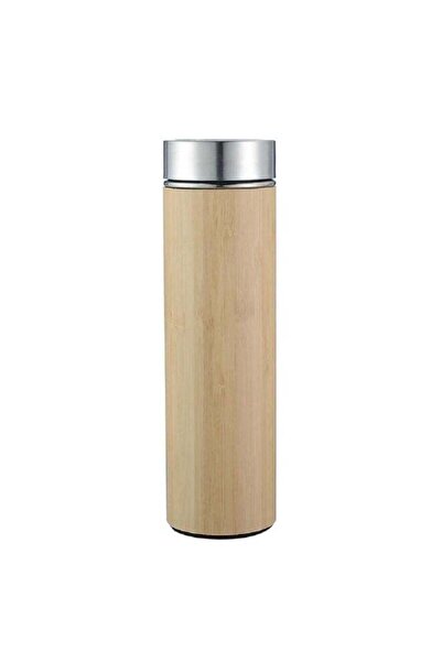 HXD Zoomlion 500ML Bamboo Stainless Steel Water Bottle with LED Temperature D...