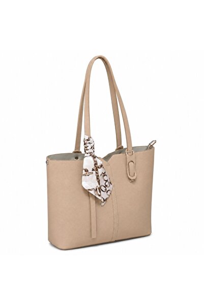 POLO BAG حقيبة كتف نسائية كبيرة الحجم بتصميم أنيق من جاست بولو، تحتوي على 6 أ...
