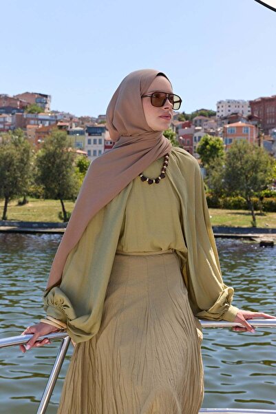 Şalland Cupra Silk Shawl Chocolate