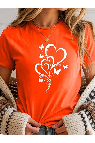 puolikuu Unisex Comfortable Fit Tshrit Printed Tshirt
