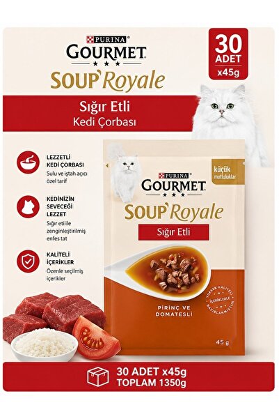 Gourmet Gold Soup Royale Sığır Etli Kedi Çorbası 30x45 gr