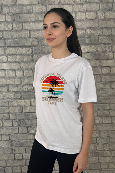 örses Paradise Island Summer Time Printed Premium T-Shirt |   Special Gift In...
