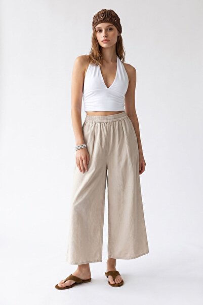 Hiccup MIXRAY Pantaloni Tencel Cu Croială Largă, Până La Gleznă