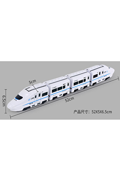 JIMITU 4 carriages Kids DIY Simulation High Speed Railway Train Toy Car Elect...