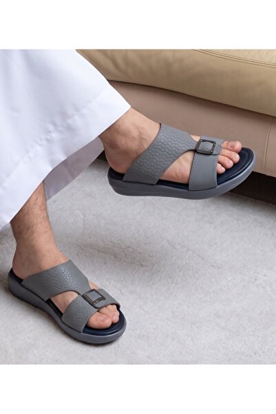 Free Walk Desert Crown Men's Arabic Sandals | Ultra-Soft Padded Footbed