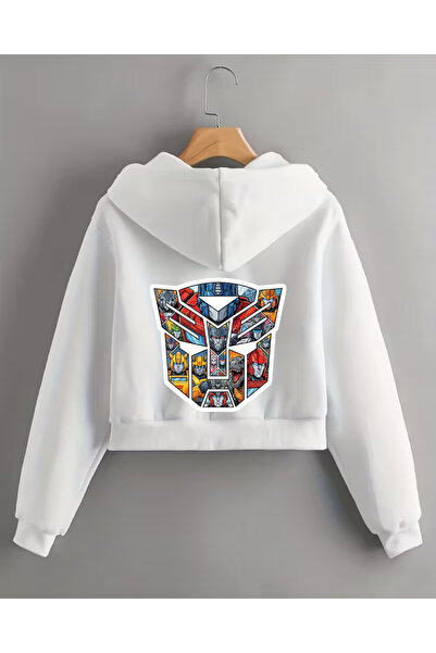 haha Hooded Transformers Autobot Character Printed Jacket for Boys