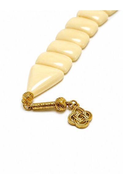 Deniz Elmasları Fish Model Powder Amber Zaza Prayer Beads – Large Grain Special Design Collectible Prayer Beads