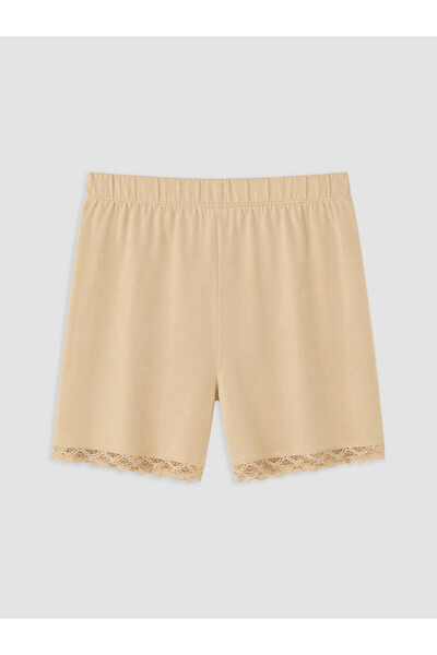 LC Waikiki Trendlucky Big Size with Difference Women's Shorts Leggings with L...