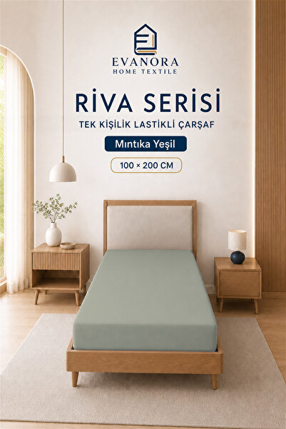 evonora Mıntıka Green Single Elastic Bed Sheet 100 X 200 cm – Full Fit, Soft ...