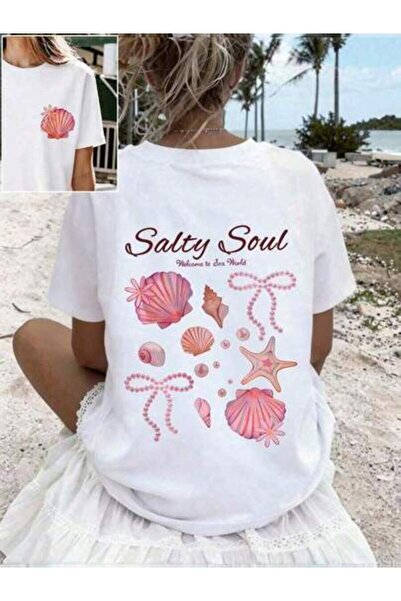23ERVA 2026 Spring/Summer New Women Round Neck Shell Star Letter Fashion Shor...