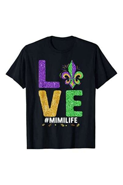 Astogria13 I Love Mimi Life Mardi Gras Mimilife Fleur De Lis Gift T-Shirt, 22...