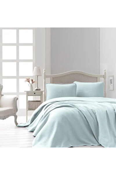 Şaheser Home Collection طقم غطاء سرير جاكار ليف مينت