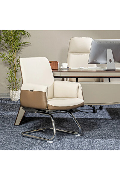 Midas Furniture كرسي زوار لاتيفان باللون البني
