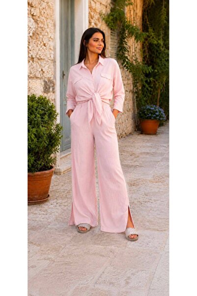 Schlange Loselya Women's Muslin Shirt and Pants Double Set