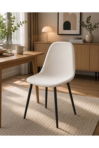 N.zone Modern Dining Chair with Padded Seat and Comfortable Backrest with Sta...