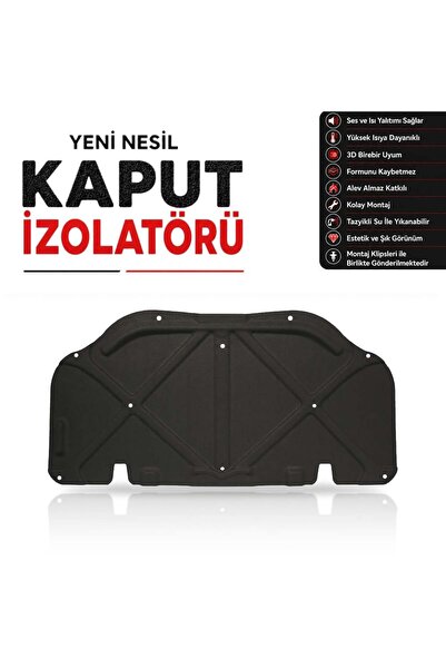 öz-iş Toyota Corolla Hatchback E130 Kaput Altı İzolatörü (2002 - 2006 Arası)