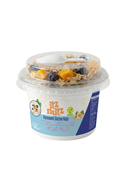ITZ NUTZ Fermente Süzme Kaju Yoğurt & Yaban Mersini ve Mango Granola 150g
