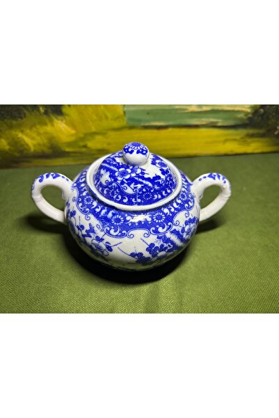 Generic Brand Bol pentru zahăr din porțelan japonez - 14 cm 9,5 cm 8 cm