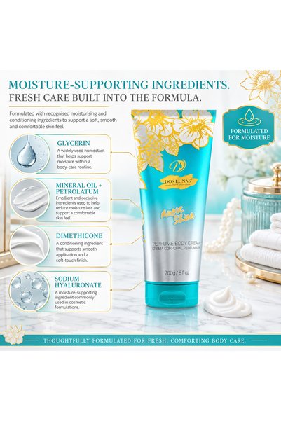 DOS LUNAS Cosmetics Dos Lunas Perfume Body Cream Magic Shine Blue 200 g
