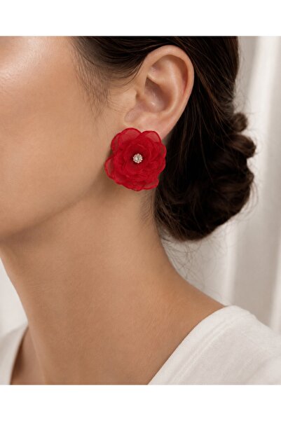 WOWMOM Clip-On Stone Flower Earrings – No Piercing Required Earrings for Kids...