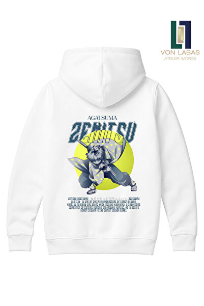 Grafftee Clothing Demon Slayer Designed Unisex High-Quality Hooded Cotton Swe...