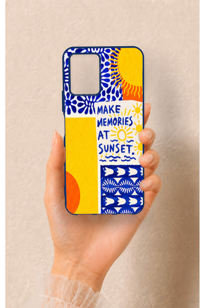 Vip Case Vivo Y21 Uyumlu Sunset Desenli Silikon Kılıf
