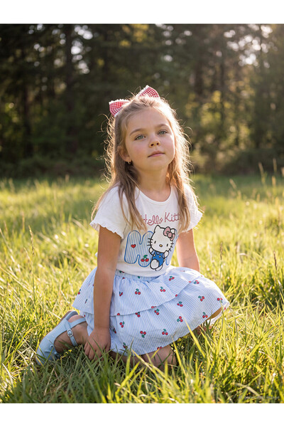 LC Waikiki Set fetițe Hello Kitty imprimat cu pietre