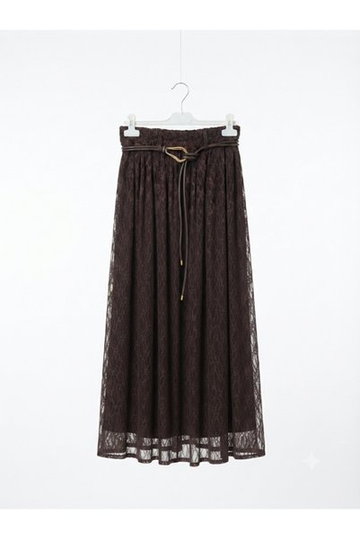 TUĞBA ERGÜL Women's Lined Lace Skirt