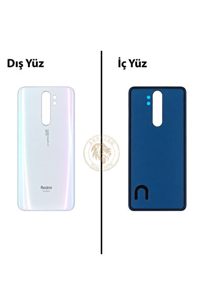 ARSKİNG Xiaomi Redmi Note 8 Pro İnci Beyazı Arka Pil Kapağı Batarya Kapağı La...