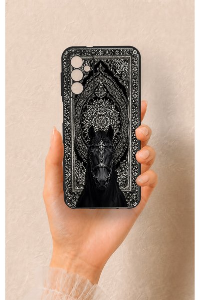 Vip Case حافظة سيليكون متوافقة مع هاتف سامسونج M13 بتصميم شكل حصان عرقي