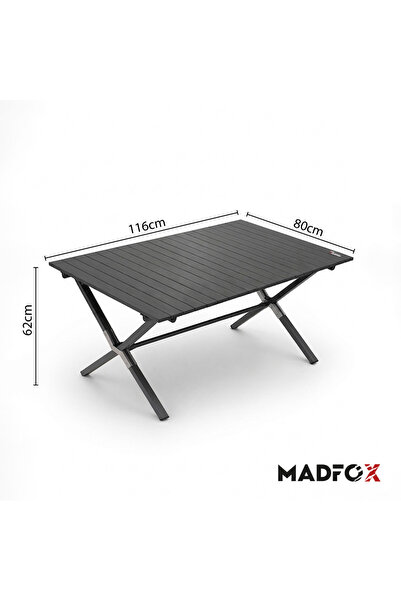 MADFOX Foldex Katlanabilir Alüminyum Kamp Masası (6 Kişilik)