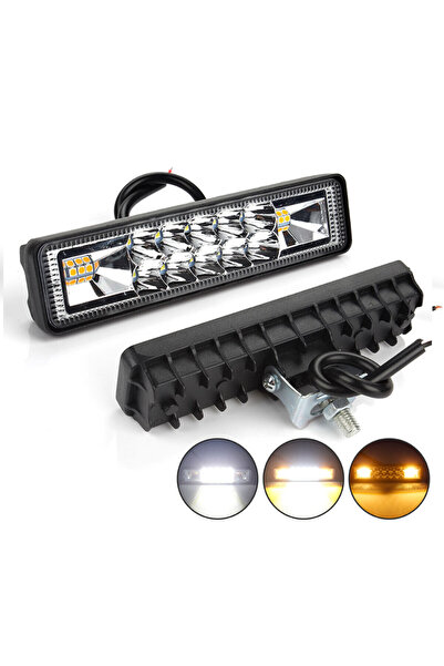 OEM LED Αδιάβροχο Προβολάκι – Μπάρα Αλουμινίου με 3 Λειτουργίες 12V-24V 15cm ...