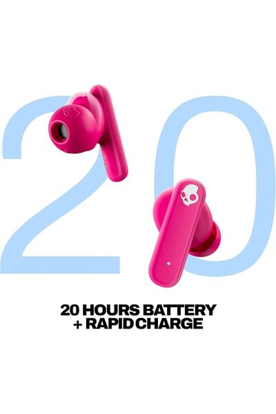 Skullcandy سماعات أذن لاسلكية من سموكن بادز، 20 ساعة من الاستقلالية الذاتية، ...