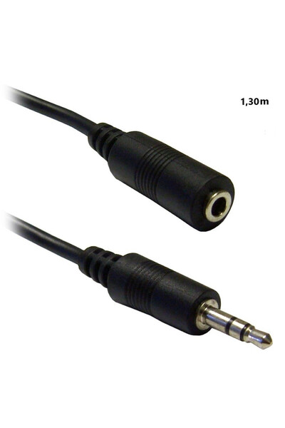OEM Καλώδιο Προέκτασης Ήχου Jack 3.5mm (Αρσενικό / Θηλυκό) Μήκος 1.30m -