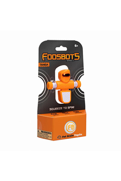 Fat Brain Toys FA479-3 Orange Foosbots Fotbal de masă. Set pentru un singur j...