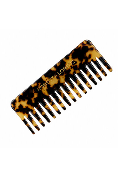 Roberta Lorenz Pearlescent Wide-Tooth Comb/ Portable/ 15 cm Acetate Material