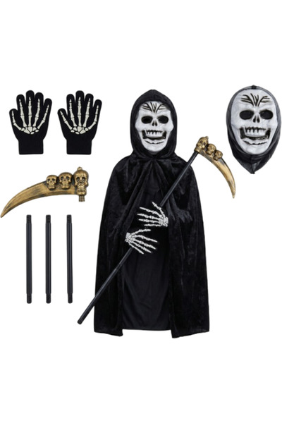 OEM Costum de Halloween pentru copii, Accesorii schelet, 110 cm