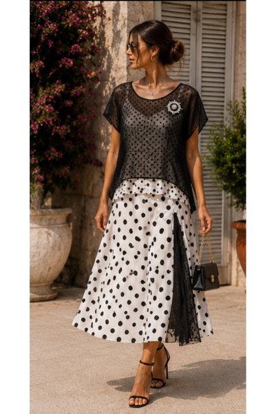 THIRTEEN SELECT Imported Skirt - Blouse Set