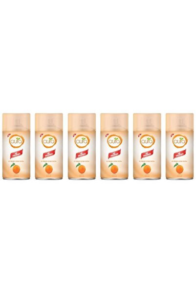 AURA Marketplace Auto Spray Air Freshner - Citrus - 250 Ml - Set of 06