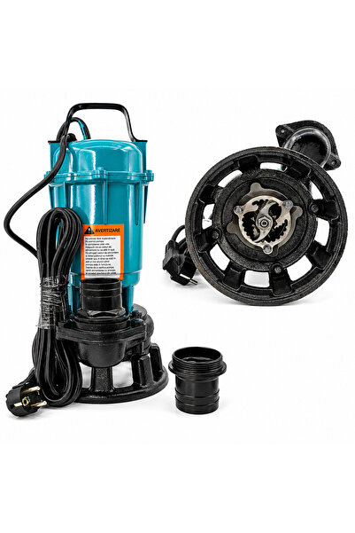 Rovitech Pompa submersibila apa murdara cu tocator 1500W, 12000 l/h, 9m