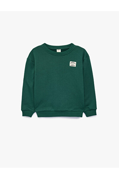 Koton Cotton Long Sleeve Crew Neck Oversized Sweatshirt